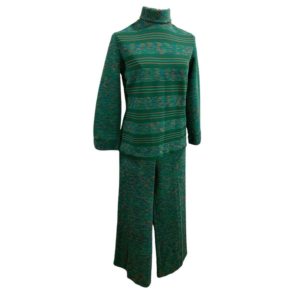 Large Zio Designed by Youngja Womens Vintage 1970s Outfit Shirt Pants